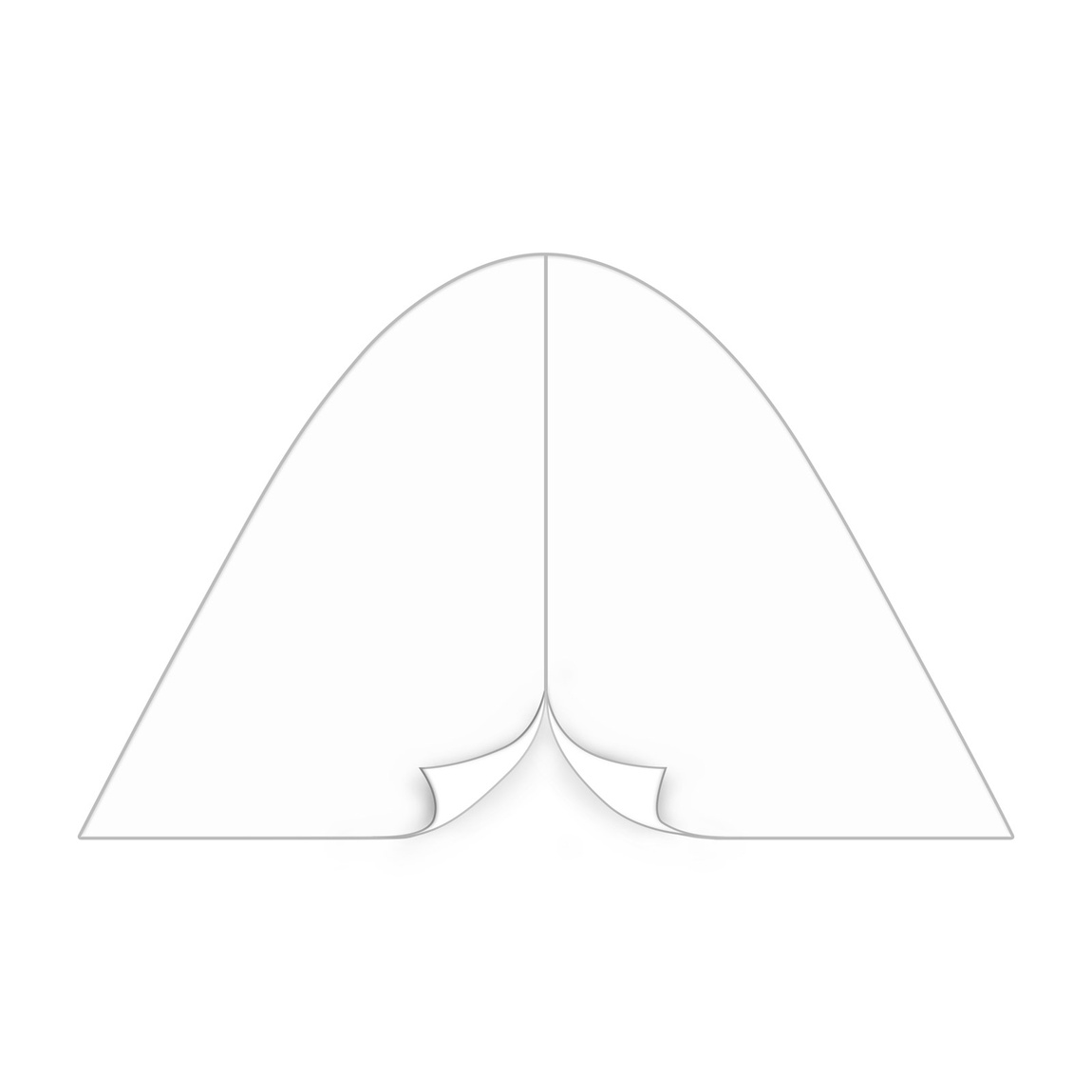 Wand Sternzelt mit Eingang durch Reißverschluss, weiß, ohne Druck