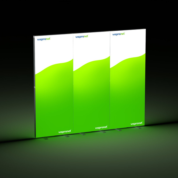 Messewand Lightbox fold 300 x 250 cm