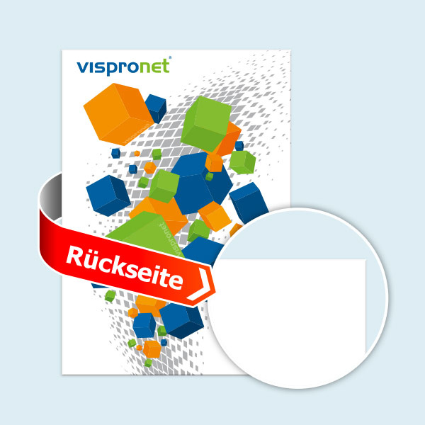 Option: Weißdruck vollflächig (für den Druck von Fotos empfohlen)