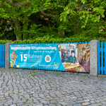 Wetterfestes Werbebanner - ideal zur Bewerbung von Events und Ausstellungen