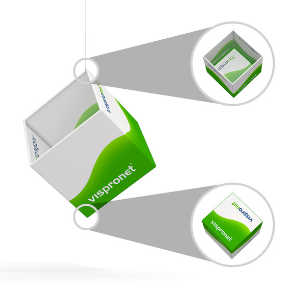 Deckenhänger Rechteck - 5 Seitenflächen (OK offen, UK geschlossen)