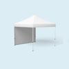 Faltzelt Eco, mit 1 Vollwand, weiß