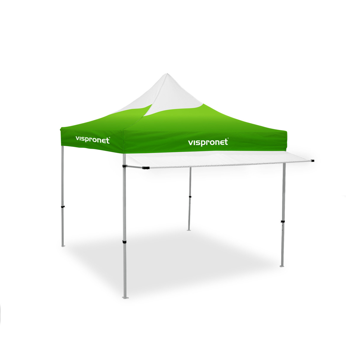 Vordach für Faltzelte Basic und Select, weiß, ohne Druck (2 Breiten erhältlich)