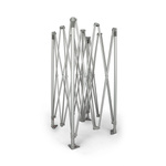 stabiles, faltbares Scherengittersystem aus Aluminium, sekundenschneller Aufbau
