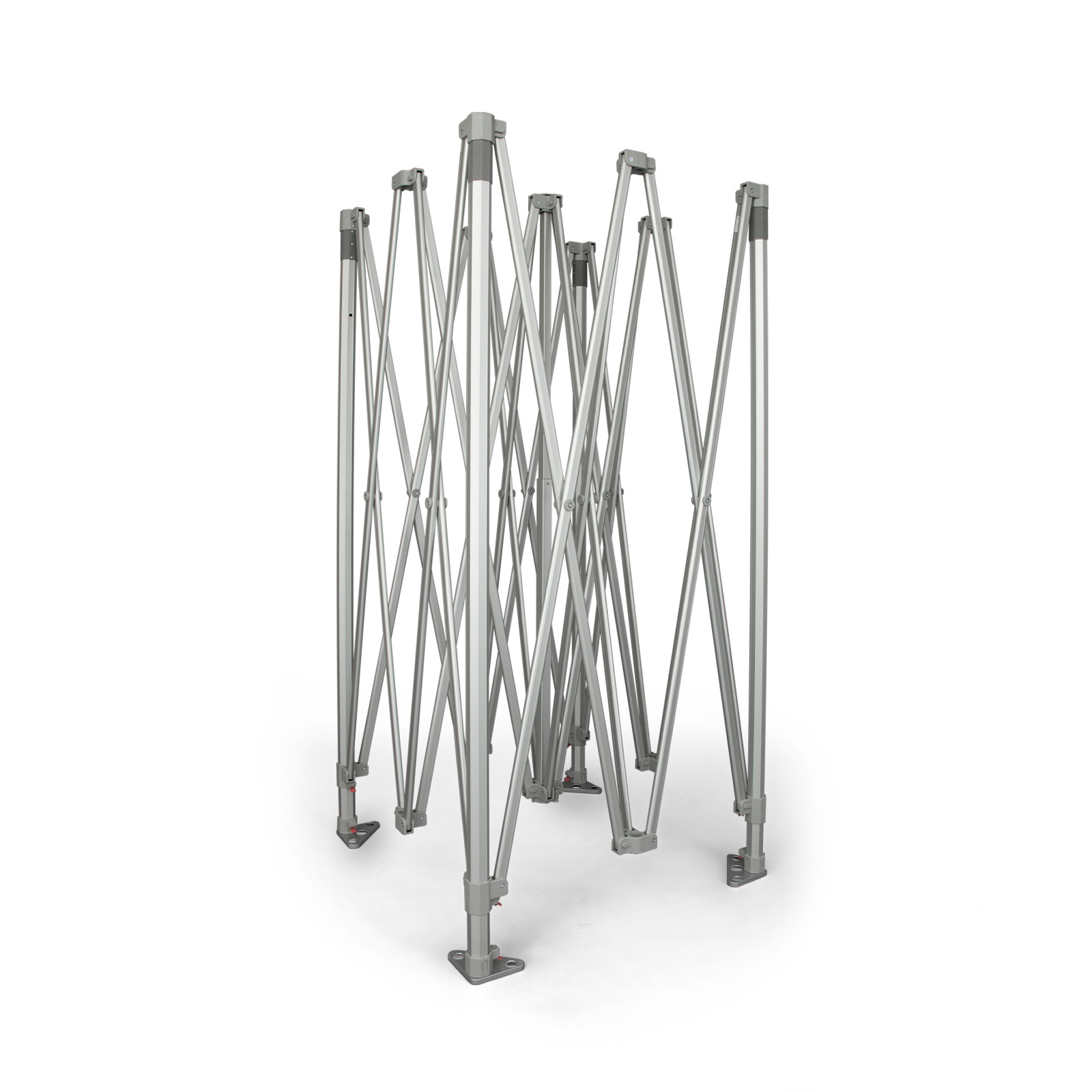 stabiles, faltbares Scherengittersystem aus Aluminium, sekundenschneller Aufbau
