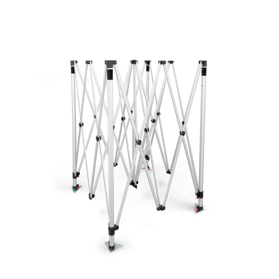stabiles, faltbares Scherengittersystem aus Aluminium: sekundenschneller Aufbau