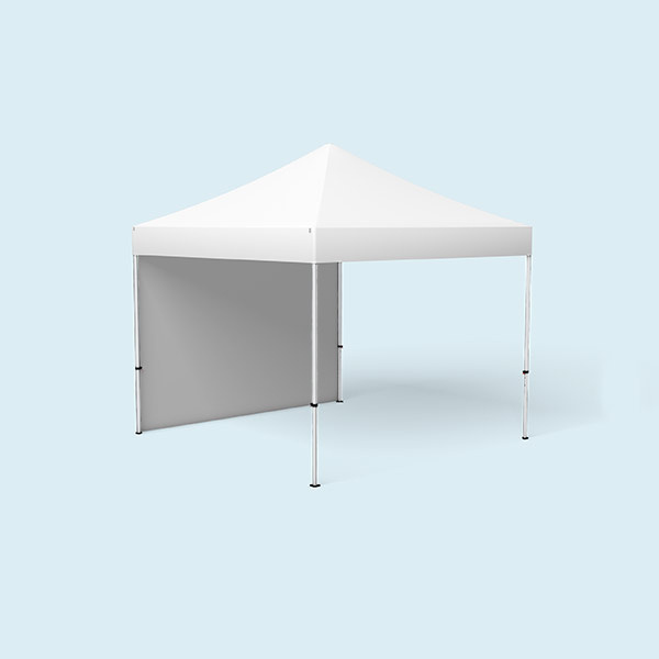 Faltzelt Eco, mit 1 Vollwand, weiß
