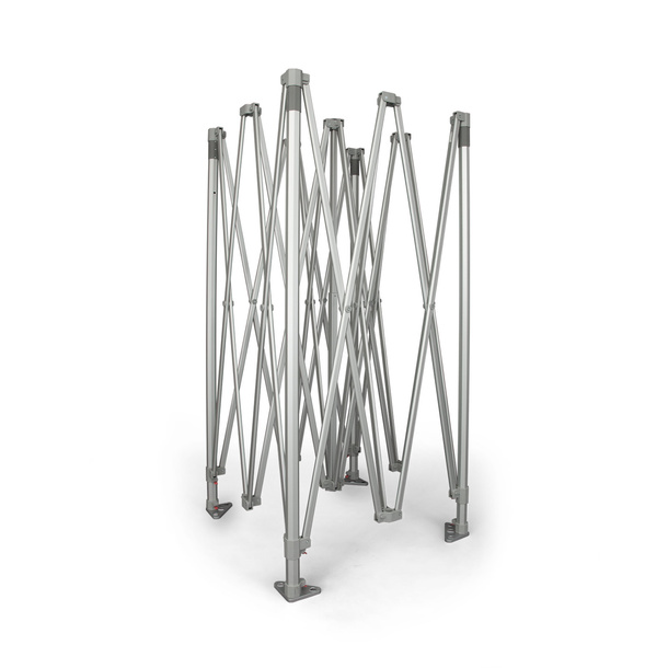 stabiles, faltbares Scherengittersystem aus Aluminium, sekundenschneller Aufbau