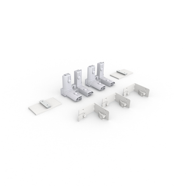 Zubehör-Set für Messewand Lightbox flex - Eck-Modul