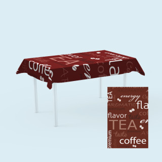 Tischdecken für Tische,  100 x 180 cm - Kaffee