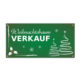 PVC-Banner 200 x 100 cm, Metallösen in Ecken - Baumverkauf