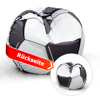 Sitzsack rund, beidseitig, Ø 120 cm - Fußball