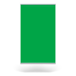 Stoffbanner, Alu-Kederprofil, 120 x 200 cm - Greenscreen