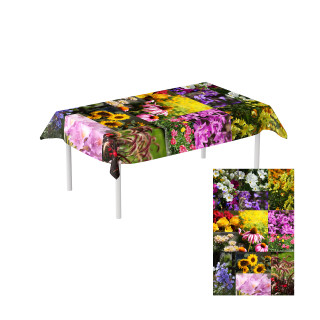 Tischdecken für Tische,  140 x 220 cm - Blumen