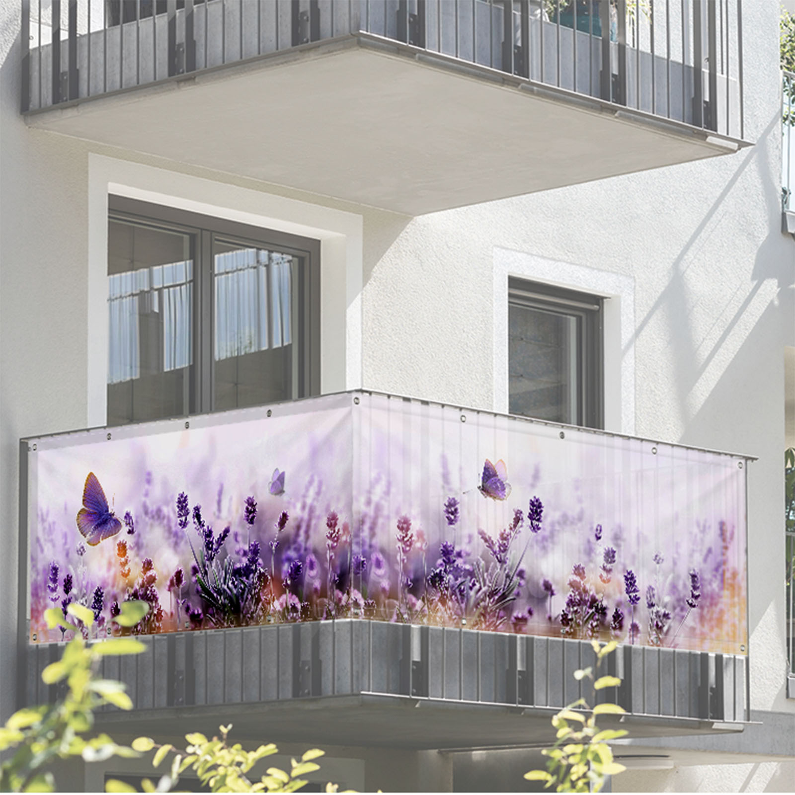 Bedruckter Balkonschutz