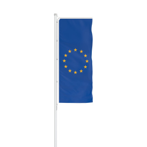 Europa Flagge Hochformat mit Presenter Basic