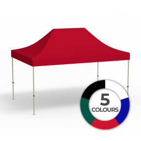Faltpavillon Basic 3x4,5 einfarbig