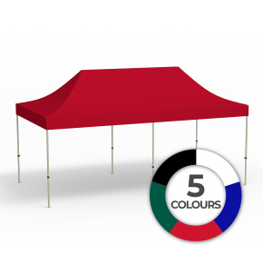 Faltpavillon Basic 3x6 einfarbig