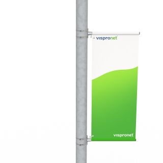 Streetbanner<br>Einseitige Befestigung