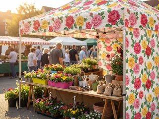 Faltzelt 3x3 m als Marktstand
