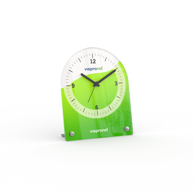 bedruckte Uhr zum Stellen