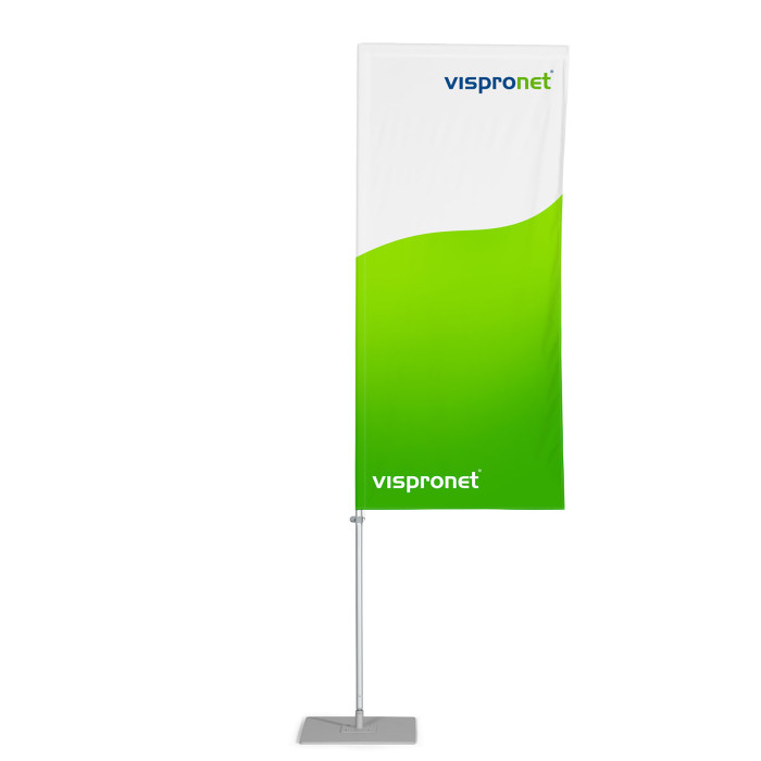 Hissfahne mit Fahnenstange Economy