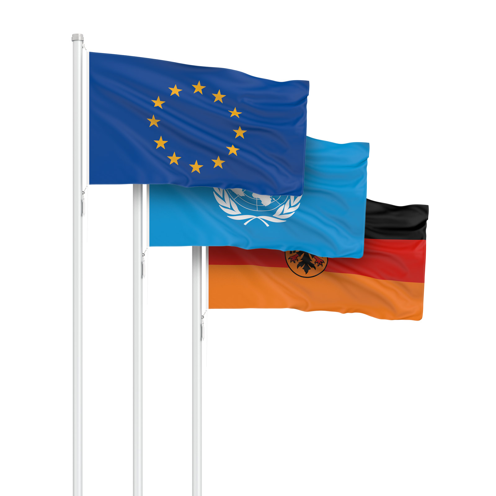 Sonderflaggen im Querformat mit Kordel